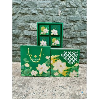 ❤️mẫu 2024❤️ set 10 hộp trung thu 4 bánh bạch liên