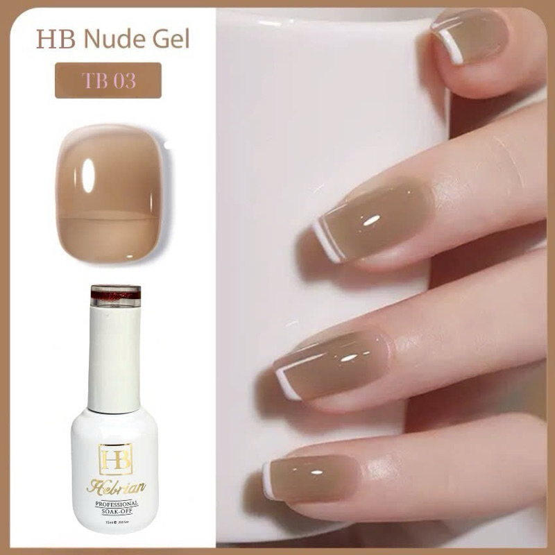 Sơn Gel Hebrian (HB )chuẩn 15ml ,sơn thạch,đỏ đô,…