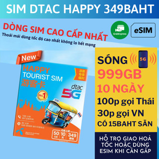 SIM DU LỊCH THÁI LAN KHÔNG GIỚI HẠN DATA 10 NGÀY SÓNG MẠNH TOÀN QUỐC