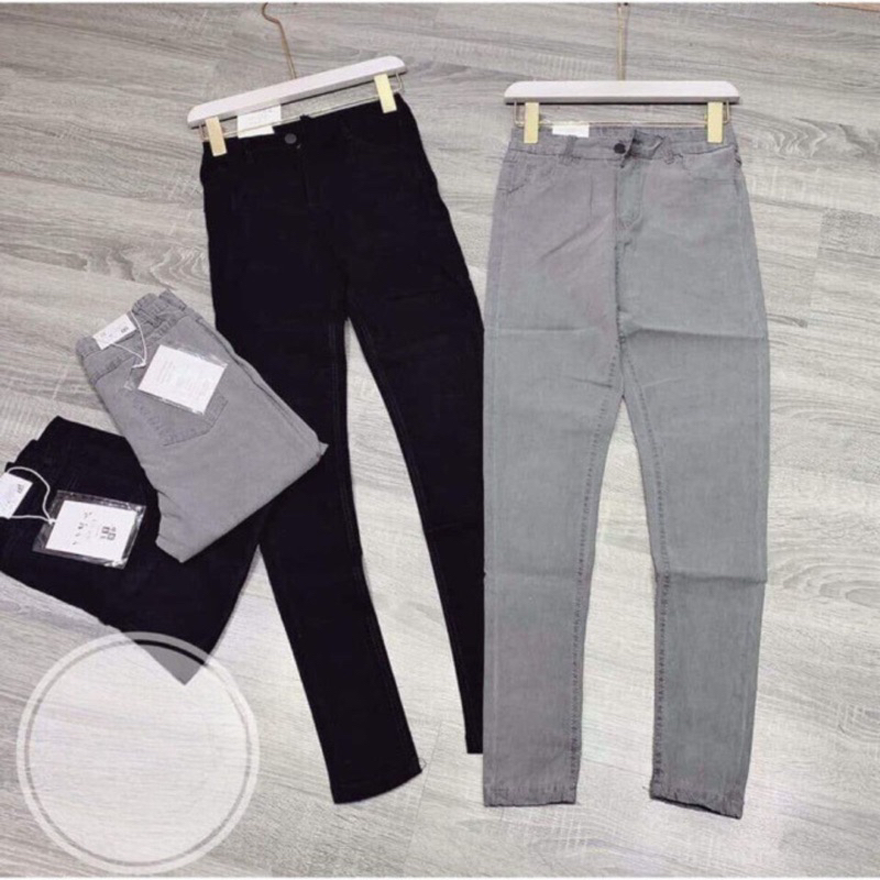 Quần Jean Nữ Lưng Cao Co Giãn Quần Bò Giấy Nữ Vải Skinny Min Xinh Shop