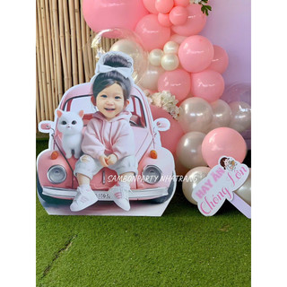 Hình chibi bé gái trang trí bàn tiệc Tùng, sinh nhật, thôi nôi