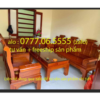 Bộ bàn ghế âu á hộp kiểu cuốn thư gỗ hương đá