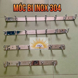 MÓC QUẦN ÁO TREO TƯỜNG INOX 304 - MÓC BI TRÒN KÈM ỐC VÍT