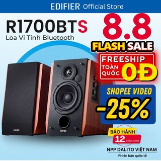 Loa Bluetooth 5.0 EDIFIER R1700BTs Công suất 66W Bookshelf active Kết nối siêu trầm Điều khiển từ xa Hàng chính hãng