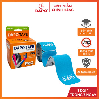 Băng Dán Cơ Thể Thao Dapo Tape Pro Precut - Sợi Cotton Cắt Sẵn, Băng Đầu Gối, Băng Quấn Cổ Chân