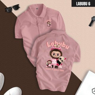 Áo Thun Polo LABUBU Màu Hồng Nam Nữ Đều Đẹp From Dáng Chuẩn
