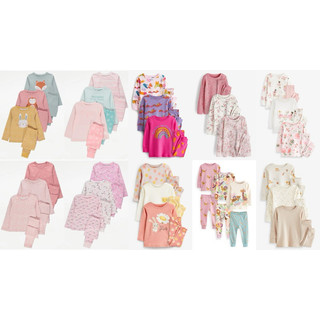Set 3 bộ Pyjamas dài tay thu đông săn sale bé gái