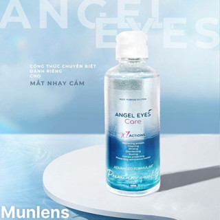 Nước ngâm lens Angel Eyes Care HÀNG CAO CẤP Nước ngâm kính áp tròng cho mắt nhạy cảm, chai 160ml