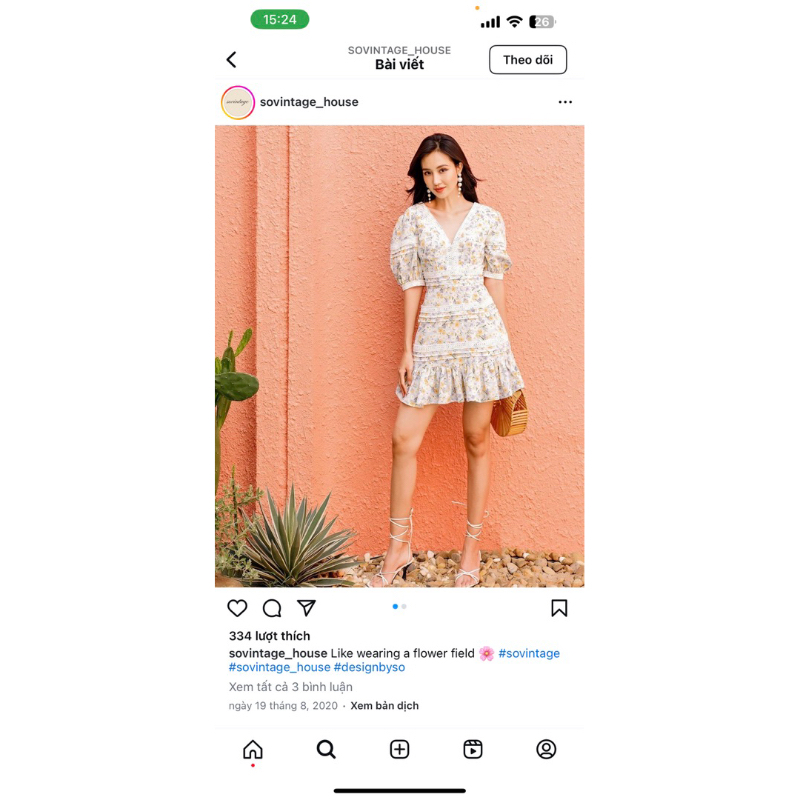 pass đầm sò Vintage size m