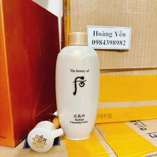 [HÀNG MỚI] Sữa rửa mặt Whoo tái sinh Radiant Cleansing Foam 50ML/ 150ML/200ml - KHÁCH CHỌN PHÂN LOẠI