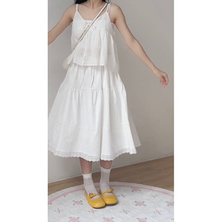 Chân váy dáng xoè phối ren saki 18made ୨୧ 𝐁𝐲 𝐄𝐢𝐠𝐡𝐭𝐞𝐞𝐧 𝐀𝐠𝐚𝐢𝐧