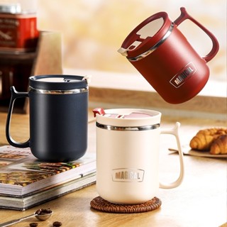 Cốc Giữ Nhiệt Inox 304 500ML Cốc Pha Trà/Cà Phê Có Lõi Lọc Kèm Ống Hút, Thìa Gấp Gọn Tiện Lợi (DP074-TS89)