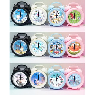 Đồng hồ báo thức totoro tròn kèm chuông ĐHT2  kero doremon vô diện chuột vàng shin sumikko shiba one piece