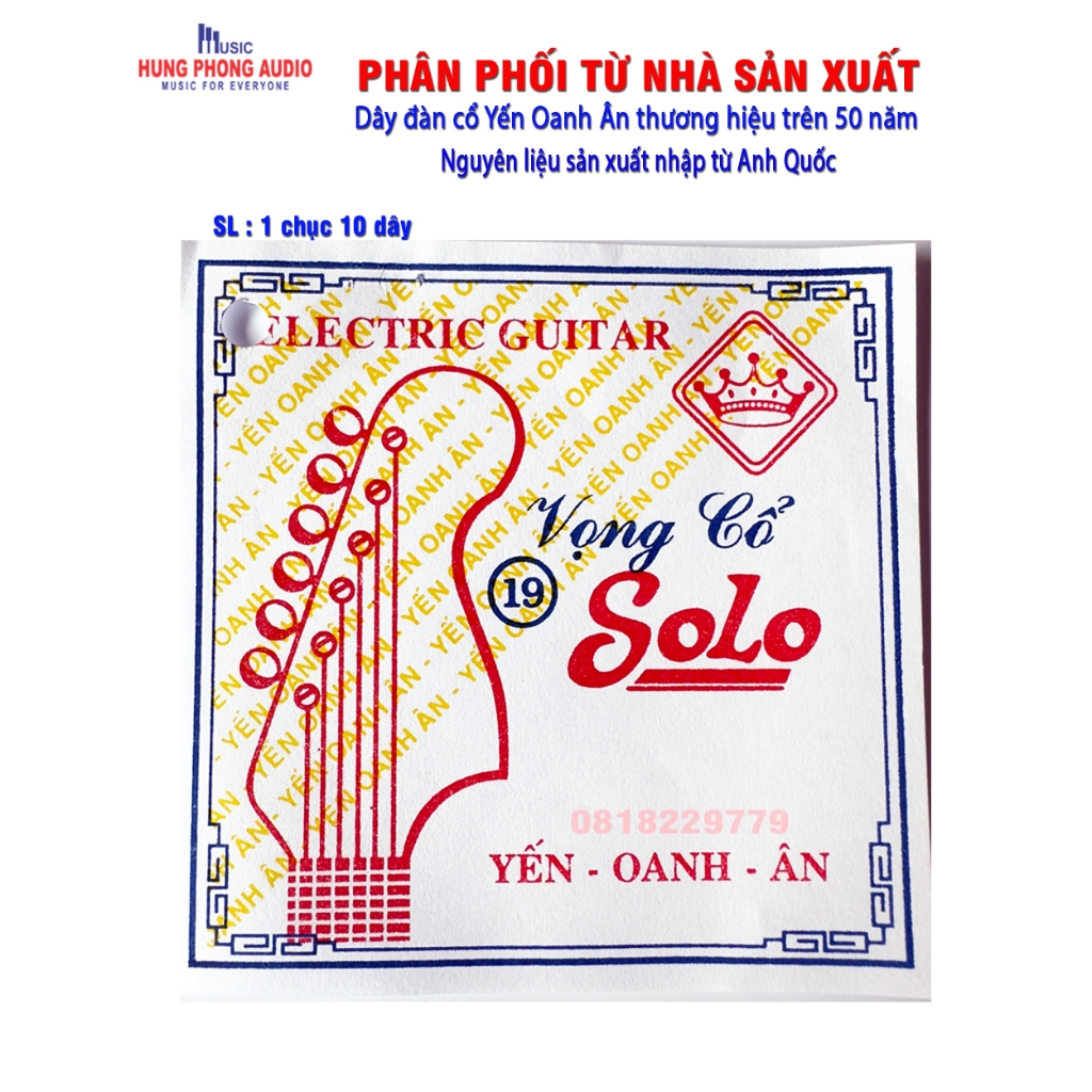 Dây đàn cổ Yến Oanh số 1 size 19 ( 10 sợi )