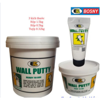  Bột trét khe nứt tường wall putty Bosny   1,5-5 ký . hàng nhập Thái Lan 