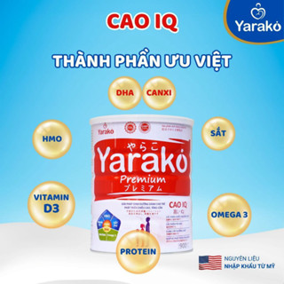 Sữa Bột Tăng Chiều Cao YARAKO PREMIUM CAO IQ Giúp Cho Trẻ Phát Triển Chiều Cao Và Tăng Cân Hộp 400g