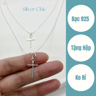  Dây chuyền vòng cổ bạc Thánh Giá Basic SILVER CHIC DC14 bạc 925