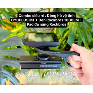 COMBO ĐẠP XE GỒM ĐÈN + ĐỒNG HỒ ĐO TỐC