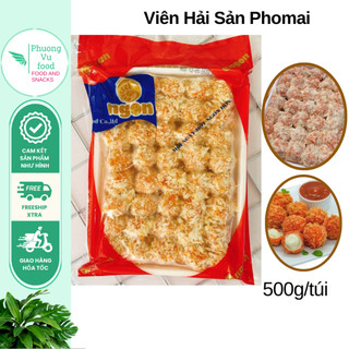 Viên hải sản phomai, túi 500g, giao hỏa tốc hà nội