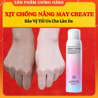 (CHÍNH HÃNG) Xịt Chống Nắng MayCreate Nâng Tone,Chống Nước 150ML