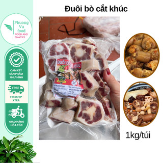 Đuôi bò cắt khúc 1kg/túi, giao hỏa tốc hn