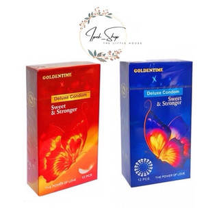 Bao cao su  GOLDEN TIME trơn và gai kiểu truyền thống - Hộp 12 Pcs - Ipek_Shop