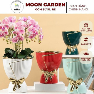 Chậu nơ men bóng gốm sứ quảng châu