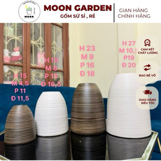 Bình hoa dáng CHUÔNG nhiều kích thước, nhiều màu, Gốm - Sứ Bát Tràng