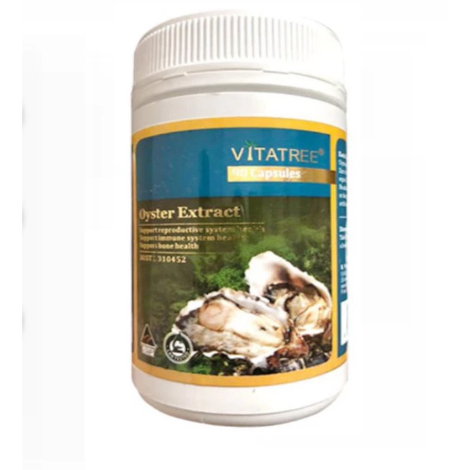 Viên uống tinh chất hàu Oyster Extract Vitatree giúp tăng cường sinh lý nam giới lọ 90 viên