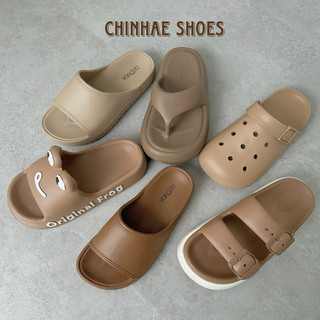 Dép lê quai ngang kẹp ngón sục cross Chinhae chất liệu eva siêu nhẹ chống mùi chống thâm nước hằng ngày cho nữ