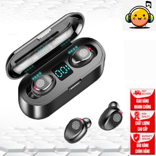 Tai nghe bluetooth Amoi F9 chống ồn tích hợp sạc dự phòng cao cấp,tai nghe không dây cảm ứng phiên bản mới chống nước