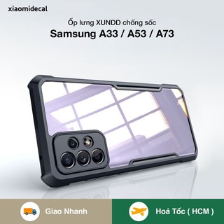 Ốp lưng XUNDD Samsung A33 / A53 / A73 mặt lưng trong, viền TPU, chống sốc