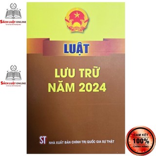 Sách - luật lưu trữ năm 2024