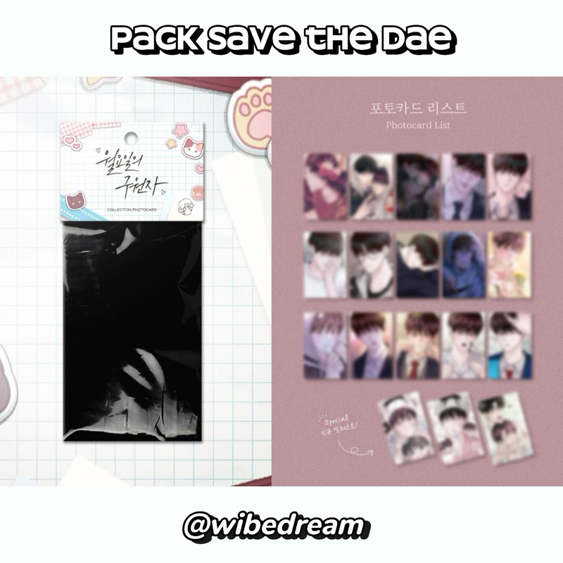 (Sẵn) Pack card Save The Dae