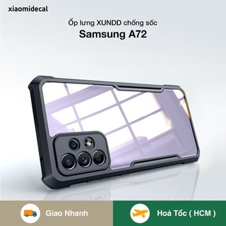 Ốp lưng XUNDD Samsung A72 mặt lưng trong, viền TPU, chống sốc