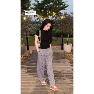 SK67 Set Áo Trơn Phối Quần Chữ A