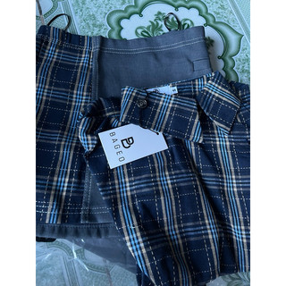 Set kẻ caro lệch chân váy 𝐁𝐀𝐆𝐄𝐎