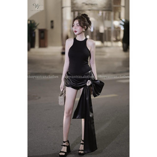Set áo ba lỗ chân váy da 𝐀𝐒𝐇𝐘𝐋𝐄𝐘