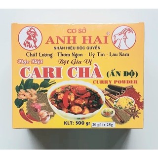 Bột thơm bột gia vị nấu cà ri chà ấn độ anh hai gói 25g hộp 20 gói