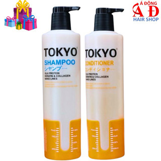 DẦU GỘI XẢ CẶP TOKYO - SIÊU MỀM MƯỢT PHỤC HỒI NHẬT BẢN 600ml*2