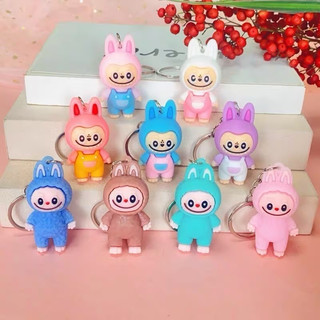 Móc khoá labubu mini trang trí dễ thương, móc khoá hoạt hình labubu cute cute cat