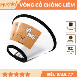 Vòng chống liếm cho chó mèo - Loa chống liếm chó mèo - vòng loa chụp cổ bảo vệ chống cắn cho thú cưng - Muchinshop