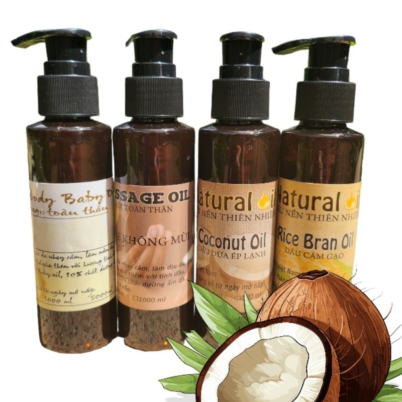 (Chai 100ml) Đủ Mùi Dầu Massage Dành Cho Spa 100ml Bỏ Túi Tiện Lợi