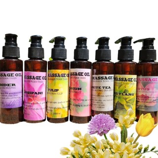 (Chai 100ml) Đủ Mùi Dầu Massage Dành Cho Spa 100ml Bỏ Túi Tiện Lợi