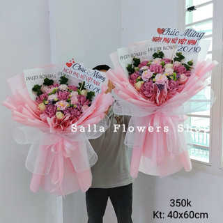 Bó hoa sáp xếp cánh 19 bông.350