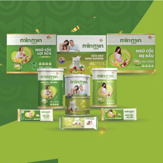 [MẪU MỚI] Ngũ Cốc Bầu, Lợi Sữa Cao Cấp Min Min Curcumin Dạng Gói 20g, 25 Gói/Hộp 500gr