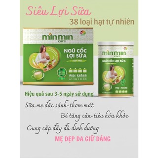 Ngũ Cốc Lợi Sữa [COMBO 2 HỘP ] - Bột Ngũ Cốc Lợi Sữa Dinh Dưỡng Min Min