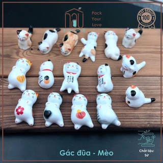 Kê đũa, Gác bút hình mèo, gấu phong cách Nhật bản dùng cho bàn ăn, dùng trang trí bàn làm việc