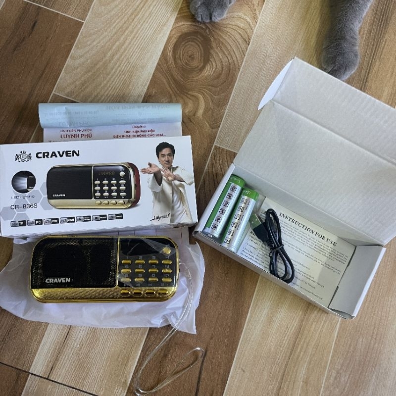 Loa đài FM loa hát thẻ nhớ BKK B851,craven CR 836S