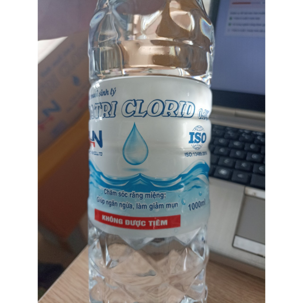 Nước muối sinh lý 0.9% chai  1 LÍT